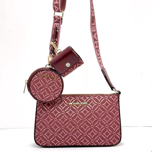 Michael Kors Handbags - MICHAEL KORS Jet Set Travel Small Logo Jacquard Crossbody With Tech Attach
NWT